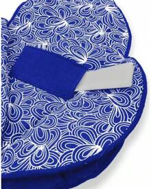 Soft Pet Casket &  Kit Small Pets -  Wool Burial Box With Personalized Farewell  Accessories - Indigo - View 4