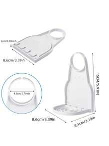1/2/3PCS Giá để cốc đựng bột giặt, Khay hứng nước giặt nhỏ giọt, Chân đế có thể gập lại, Kệ di động đơn giản, Giá để cốc đựng nước xả quần áo - Có thể sử dụng trong phòng tắm, nhà vệ sinh, ban công - trắng - Xem 2