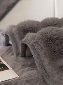 1pc Thick Plush Sofa Cushion Cover, Anti-Slip Sofa Protector, Dust-Proof Washable Sofa Slipcover, Deep Gray Dirt-Resistant Home Decor Pet-Friendly Cover, Suitable For Bedroom, Office, Living Room, L-Shaped And 1/2/3/4 Seat Sofa