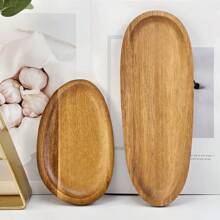 1 Kitchen Gadgets , Cheese Board, Tray, Cow Corner Fluted Tray, Wooden Tray, Serving Tray, Home/Restaurant/Party, Vegetable Board, Serving Board, Steak Board, - Brown - View 7