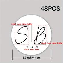 48/96pcs Custom Wedding & Engagement Thank You Stickers - Perfect For Gift Wrapping, Party Favors & Decorations, Black/White,Multi-Functional,Adjustable, Ornamental,Reusable,Exquisite,Adorable,High-Quality,Modern,Colorful,Cute,Comfortable,Stylish,Custom,Personalized,Unique,Ideal Gifts For Him,Ideal Gifts For Her,Boyfriend,Girlfriend,Dad,Mom,Family,Friends,Son,Daughter,Office,Tea Room,School,Home,Home Refresh,Customized Stickers