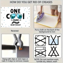 Decoraciones de primer cumpleaños "One Cool Dude" - Telón de fondo, Pancarta "One Cool Dude", Temática de gafas de sol, Pancarta de primer cumpleaños "Cool 1st Birthday", Suministros para la mesa del pastel de fiesta de primer cumpleaños