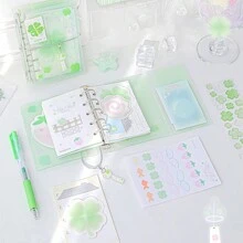 剪贴簿用品套装、适用于 Bullet Junk Journal 的美观剪贴簿套装、文具、M5 网格笔记本、DIY 日记本用品、青少年女孩生日手工礼物、学校用品、返校 - 查看 12