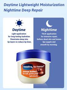 Vaseline Lip Therapy Cocoa Butter,Deep Moisturization, Long-Lasting Hydration, Repairs Lip Lines, Softens Dead Skin, Enhances Lip Elasticity,Enriched With Cocoa Butter