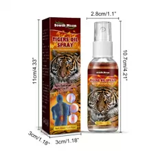 30ml/1,01 oz Spray de Cuidados com as Articulações do Tigre - Para Joelhos, Cintura e Coluna - Spray Corporal Externo para Articulações