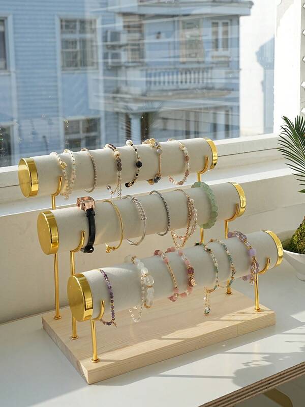 Premium Metal Jewelry Display Rack For Bracelets, Bangles, Necklaces, High-End Aesthetic Jewelry Holder Back To School