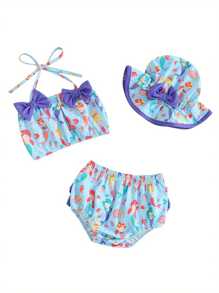 Newborn Baby Swimwear - Blue - View 1