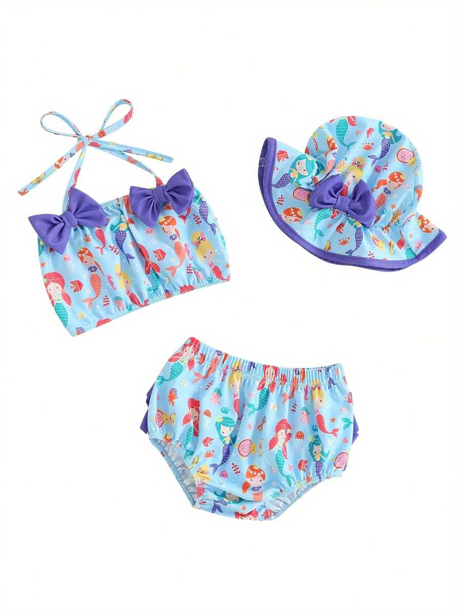 Newborn Baby Swimwear - Blue - View 1