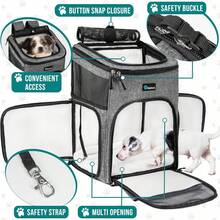 Pet Backpack - رمادي فاتح. - مشاهدة 3