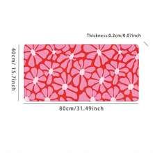 Extra Large 35.4" X 15" Asymmetric Pattern Computer Mouse Pad. Non-Slip Rubber Base, Desk Protector Mat, Ergonomic Design For Comfortable Typing And Mouse Movement. Great Gift, Holiday Present, Back To School Gaming Mouse Pad, Office Desk Accessory, Stationery. - Multicolor - View 19