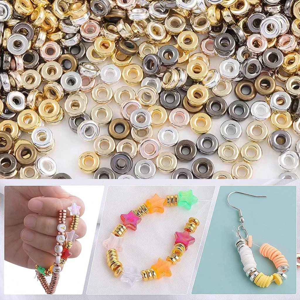 Craftdady 20 Cuentas De Platino Crucifijo Cruz Espaciador De Cuentas Pequeñas Tibetanas De Metal Para Cruz Sagrada Para Joyería Pulsera De Fabricación Agujero: 2 Mm