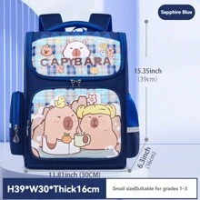 New Cute Student Backpack For Boys And Girls, Lightweight, Large Capacity, Casual Backpack For Teenagers, Multiple Colors - Capibara Backpack - View 14