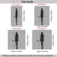 1pc Nautical Coastal Themed Shower Curtain, Featuring Vintage Sailboat, Compass, Lighthouse, Anchor, Ocean, Beach, Seahorse, Seashell, Starfish Patterns, Suitable For Bathroom Decor, Autumn Decor, Bathroom Accessories, Back To School Season And More - Multicolor - View 4