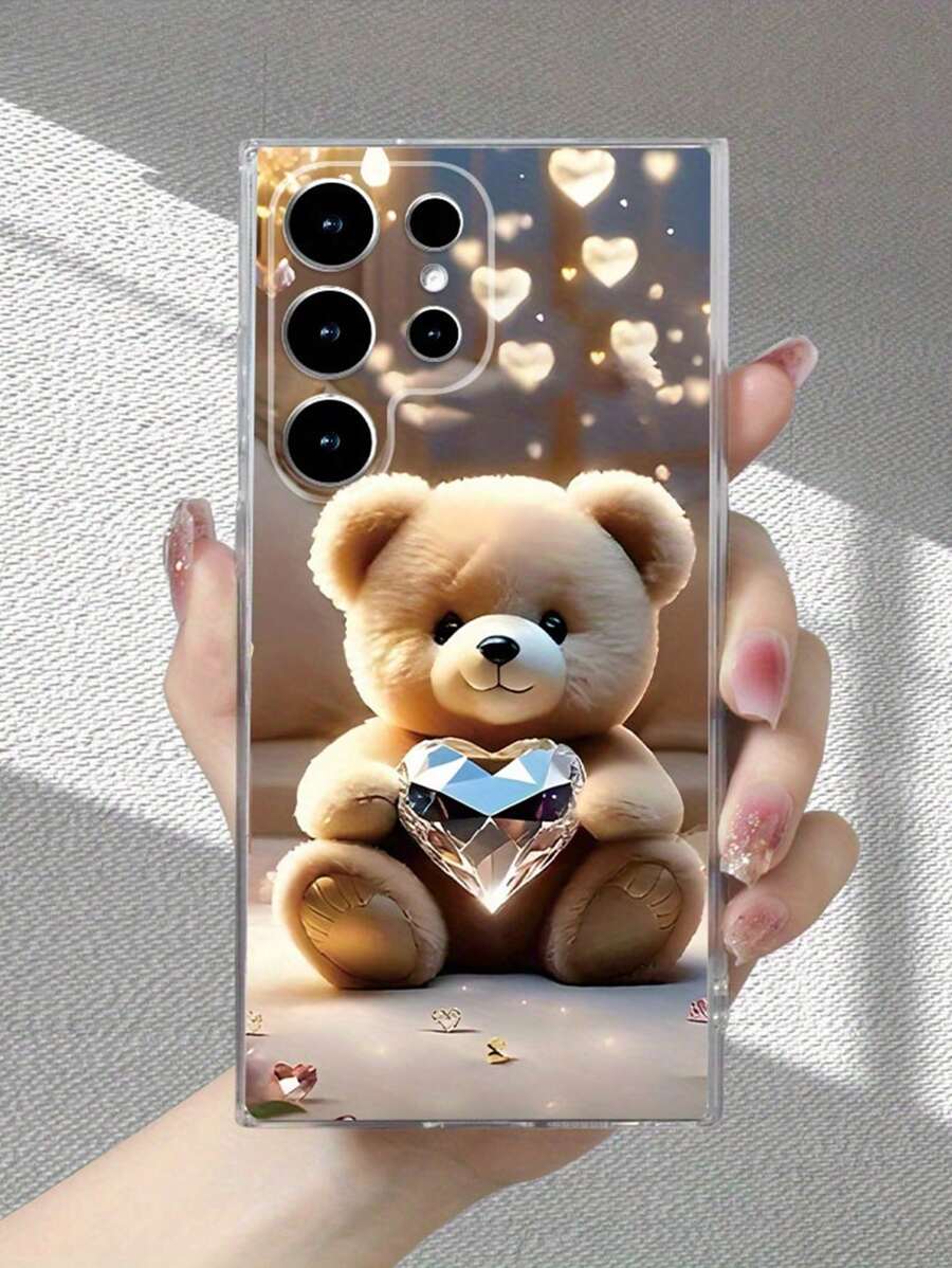 1 pièce Coque de téléphone souple et antichoc transparente avec design imprimé d'ours, compatible avec 16/16 Pro/16 Pro Max/16 Plus, 15 XR/7/8, 15 Pro Max, 13 Pro Max/14 Pro Max, 13/14/11/12 Pro Max, 14 Plus, 11/12 Pro, XS/XR/7/8 Plus, 7/8, Galaxy A13 4G, A22, A21S, A51 4G, A52, S22 Ultra, A33 5G, Redmi 10, Redmi Note 11 4G, Redmi 11 Lite, A53, A14, A23, S23 Ultra, S24, A14, A15, S23, A73, Redmi - Multicolore - Voir 1