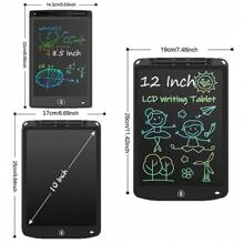 1pc LCD Writing Tablet With Hanging Rope, Portable Doodle Drawing Board With 8.5/10/12 Inch Color Screen, For Improving Spelling And Drawing Skills, Boosting Creativity And Imagination, Suitable For Travel, Games, Activities, And Education, Best Birthday Gift