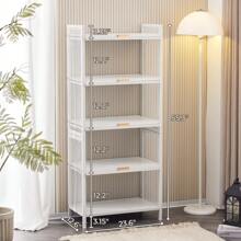 5 Tiers Kitchen Bakers Rack Microwaves Rack Storage Rack Storage Shelf Rack Outdoor Decor - White - View 1
