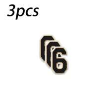 3/10/20pcs 3.2inch Chenille Number 0-9 Embroidered Iron-On/Sew-On Patch Apparel Accessories, Suitable For Clothes, Jackets, Hats, Books, Backpacks - DIY Embroidered Patch Supplies