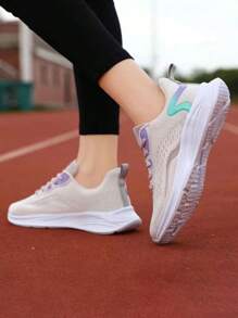 Women's Sneakers, Breathable And Comfortable Running Shoes, Non-Slip, Wear-Resistant, Easy To Run, Sneakers Suitable For Daily Wear And Sports. - 米色 - 查看 5
