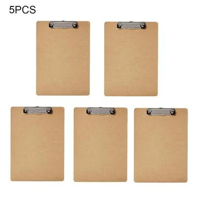 5X Quality Hanging A4 File Clipboard Folder With Clip Hole For Office School Warehouse