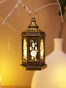 1 szt. Dekoracyjna latarnia w kształcie latarni, Vintage ABS dekoracyjna latarnia na świece na biurko