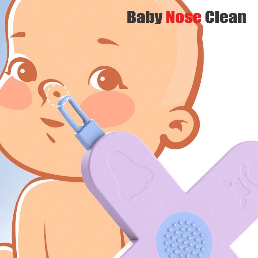1 Pc Baby Nose & Nail & Ear & Navel Picker, Baby 4-In-1 Nose,Nail And Ear Cleaner,Nail,Nose And Ear Gadget,Ear Wax Removal Tool And Baby Nose Cleaner Nail Cleaner For Baby,Multi-Functional 4 In 1 Baby Care Clean Kit