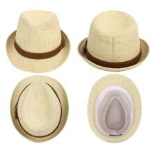 Panama Style Fedora Straw Sun Hat With Leather Belt Womens Fedora Hats For Women Dress Hats Women Hats Fashion Straw Fedora