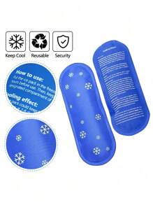1 Pack/2 Packs/3 Packs Therapeutic Gel Pack, Gel Ice Cold Compress Ice Bar, Reusable Comfortable Soft Touch Portable Insulin Bag Cooler, Insulin Gel Ice Pack, Provide Long-Lasting Cooling Relief