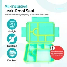 1PC Portable Large Capacity Lunch Box, Leak Proof Compartment Bento Box With Fork And Spoon, Reusable Salad Container, Easy To Wash - Ideal For Office, Outdoor Travel, Back To School Supplies