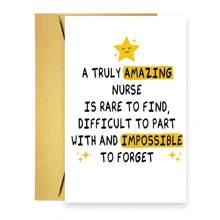 1 Stück witzige Danke Karte für Krankenschwestern, süße Anerkennungskarte für Frauen, Krankenschwester Abschluss Karte für Mitarbeiter des Gesundheitswesens, Krankenhaus, Krankenschwester Abschluss, Ruhestand, Abschiedsgeschenke