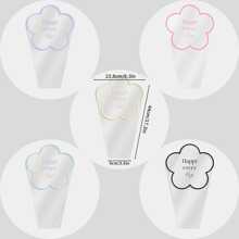 50pcs Transparent Flower Packaging Bags, Multi Flower Bags, Used For Holiday Gift Packaging Bags, Valentine's Day Rose Bouquet Bags, Various Flower Packaging Bags, Waterproof And Durable. - Multicolor - View 16