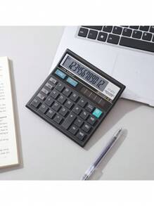 Calculadora de escritorio para uso de oficina, Calculadora financiera de contabilidad de oficina empresarial - Calculadora de escritorio negra - Ver 1