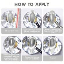 8毫升粉色猫眼磁性凝胶指甲油 - 亮泽效果，不含酒精，需使用UV/LED灯卸除，打造星空美甲效果，适合家庭美甲沙龙使用 - 彩色 - 查看 5