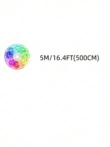 3ft-65ft RGB LED Strip Light, With 44key Remote Control, Can Adjust Color And Brightness, The Length Can Be Cut, Very Easy To Install, Suitable For Home Interior Decoration, Festival Atmosphere Light, Party Atmosphere Light, Fun Light