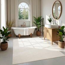 Homore Rugs For Living Room Faux Jute Area Rug Washable Modern Bedroom Rugs Large Non-Slip Farmhouse Floor Carpet For Dining Room Hallway Office Kitchen Entryway, Creamy White Halloween