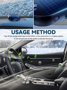 rayhong Electromagnetic Car Snow Removal Device, 2025 New Solar Drive Anti-Freeze Electromagnetic Car Snow Removal Device, Portable Molecular Interference Instrument For Ice And Snow Scraping - one-size - View 6