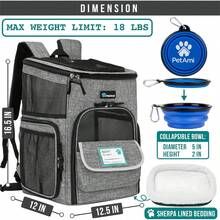 Pet Backpack - رمادي فاتح. - مشاهدة 6