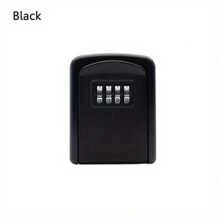 Outdoor High Security Wall Mounted Home Key Safe Box Code Lock Storage 4 Digit - Black - View 1