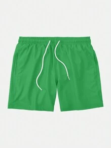 Men's Tactel Basic Shorts Beach Gym Running And Training - Green - View 4