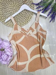 Women Tank Tops & Camis - 珊瑚橙 - 查看 1
