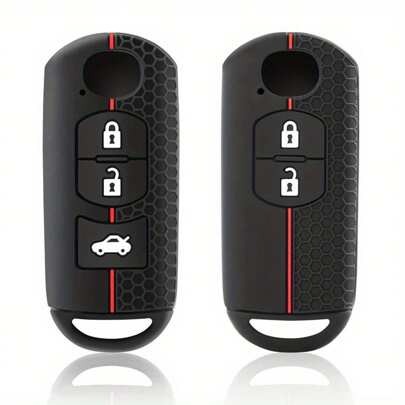 硅胶汽车钥匙壳支架钥匙扣钥匙套无钥匙配件适用于 2 3 5 6 适用于 Atenza 适用于 Axela CX3 CX5 CX7 CX8 CX9 MX5 Sch5