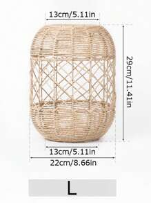 1pc Handwoven Paper Rope Lampshade - Bohemian Pendant Light Cover For Restaurants, Bars, Homes, And Tea Rooms - Unique And Artistic Hanging Lighting Decor