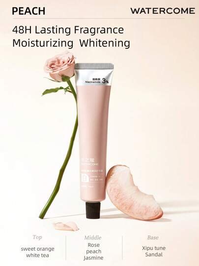 WATERCOME ครีมทามือหอม 40 กรัม บำรุงล้ำลึกสำหรับมือที่แห้งและหมองคล้ำมาก กลิ่นหอมติดทนนาน 24 ชั่วโมง ส่วนผสมเพื่อความกระจ่างใส 3% Niacinamide ส่วนผสมลดเลือนริ้วรอย 99.8% Hyaluronic Acid