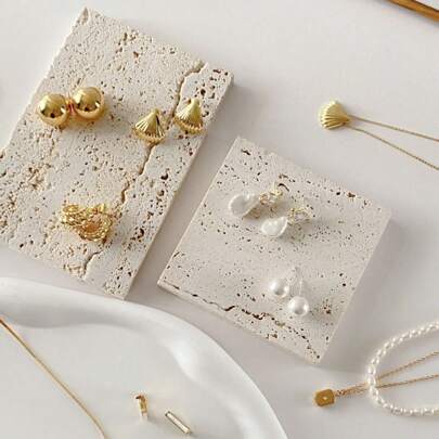 1pc Natural Vintage Holey Stone Decor, Photo Prop, Suitable For Daily Display