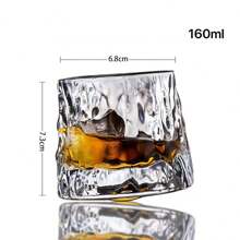 Glass Glass Revolving Glass Household Glass Water Glass Glass Wine Glass Bar Beer Glass Gyro Whiskey Glass Revolving Glass