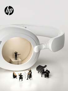 HP H231A 无线蓝牙耳机 HiFi 立体声 ANC 防噪音包耳式运动耳机 - 白色 - 查看 5