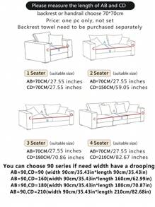 1pc Thick Plush Sofa Cushion Cover, Anti-Slip Sofa Protector, Dust-Proof Washable Sofa Slipcover, Deep Gray Dirt-Resistant Home Decor Pet-Friendly Cover, Suitable For Bedroom, Office, Living Room, L-Shaped And 1/2/3/4 Seat Sofa