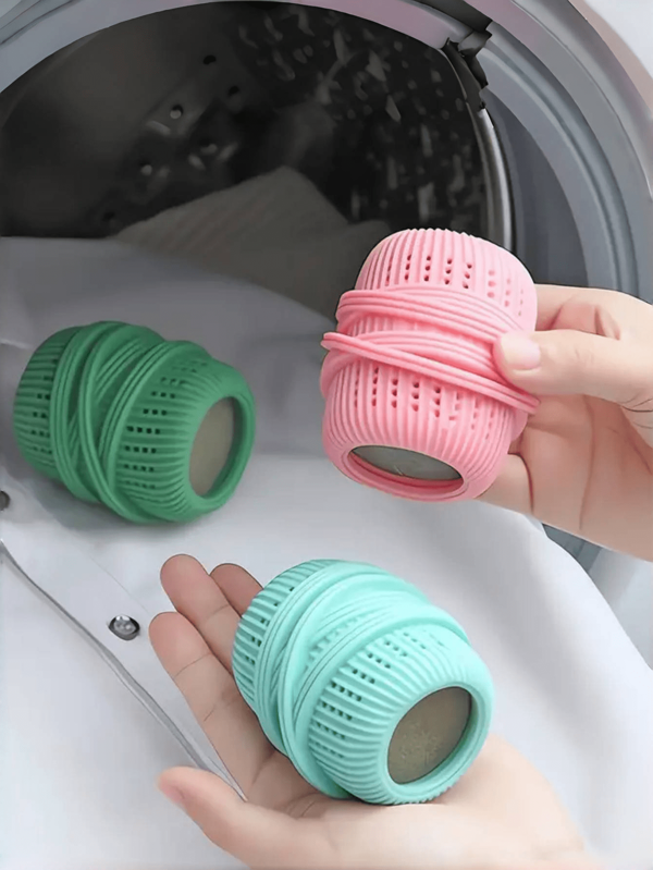 1 pièce Boule assouplissante en tissu réutilisable pour machine à laver - Boule adoucissante de sèche-linge