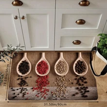 1pc Creative Soft Memory Foam Anti-Slip Kitchen Floor Mat, Easy To Clean