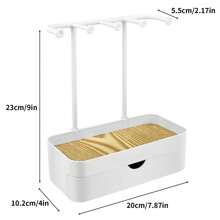 Jewelry Organizer Stand, Necklaces Holder With Wooden Tray, Necklace Display Stand Jewelry Storage Hooks For Necklace, Bracelets, Earrings, Ring, Keys, Watches Sun Travel Cool Back To School