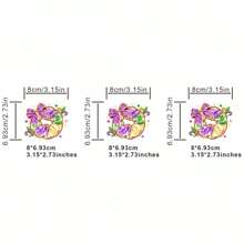 1 件/2 件/3 件国王蛋糕狂欢节狂欢节让美好时光滚动补丁图案熨烫转印贴纸适用于 T 恤运动衫牛仔裤包服装配饰面具牛仔裤和背包帽子枕头